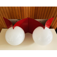 Rode jaren 70 wandlampen